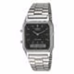 Montre - CASIO - AQ-230A-1DMQ - Vintage - Acier - Digital - Étanchéité 3 Atm