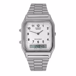 Casio Montre Homme COLLECTION ANA-DIGIT Argenté (Ø 30 mm)