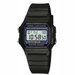 Montre Casio Casio Collection Pour Hommes en Noir - F-105W-1AWYEF