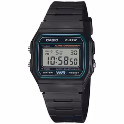 Montre - CASIO - Retro Vintage F-91W-3D - Résine - Noir - Digital