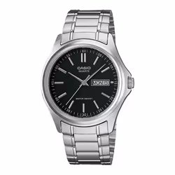 Casio Montre Unisexe DATE Noir Argenté (Ø 35 mm)