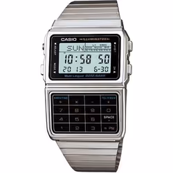 Casio Montre Unisexe DATABANK CALCULATOR STEEL - Matt case Gris - TU