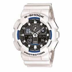 Montre Casio G-shock Pour Hommes en Blanc - GA-100B-7AER