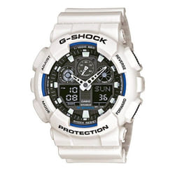 Montre Casio G-shock Pour Hommes en Blanc - GA-100B-7AER
