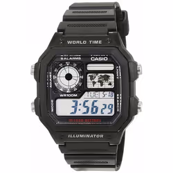 Montre Casio Casio Collection Pour Hommes en Noir - AE-1200WH-1AVEF