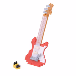 Nanoblock Guitare Electrique Rouge, Elements de jeu de construction, 160 pièce(s)
