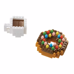 Nanoblock Donut & Coffee, Jeu de construction, 130 pièce(s)