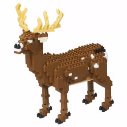 Nanoblock Cerf - Animal DX, Jeu de construction, 410 pièce(s)