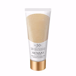 Sensai Silky Bronze Protective Suncare Cream For Body 50+, Visage et corps, 150 ml, Crème, Protection, Tous types de peau, Fe ...