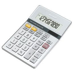 Sharp EL-331ERB calculatrice Bureau Calculatrice basique Argent