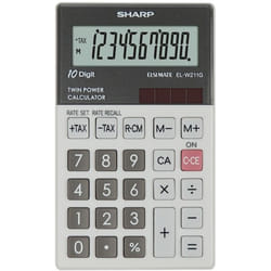 Sharp EL-W211G calculatrice Poche Calculatrice financière Gris