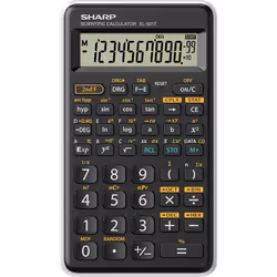 Sharp EL-501T, Poche, Calculatrice scientifique, 12 chiffres, 1 lignes, Batterie, Noir, Blanc