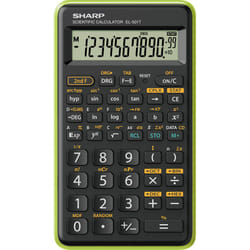 Sharp EL-501T calculatrice Poche Calculatrice scientifique Noir, Vert