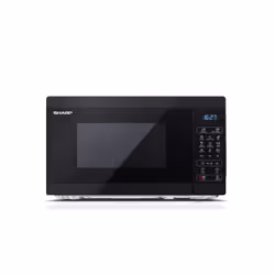 Sharp YC-MG02E-B, Comptoir, Micro-ondes grill, 20 L, 800 W, Boutons, Noir