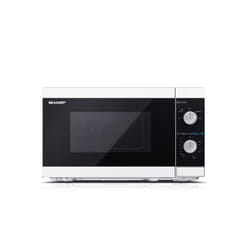 Sharp YC-MS01E-W micro-onde Comptoir Micro-onde simple 20 L 800 W Noir, Blanc