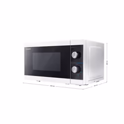 Sharp YC-MS01E-W micro-onde Comptoir Micro-onde simple 20 L 800 W Noir, Blanc