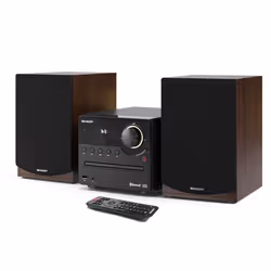 Sharp XL-B512(BR) ensemble audio pour la maison Système micro audio domestique 45 W Marron