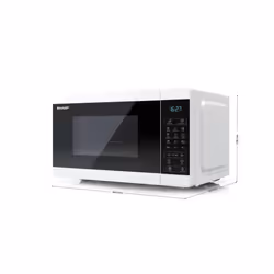 Sharp YC-MG02E-W micro-onde Comptoir 20 L 800 W Bleu, Blanc