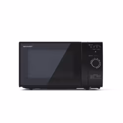 Sharp YC-GG02E-B, Comptoir, Micro-ondes grill, 20 L, 700 W, Boutons, Rotatif, Noir
