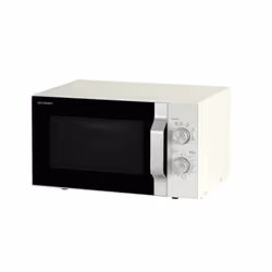 Sharp R204WA, Comptoir, Micro-onde simple, 20 L, 800 W, Rotatif, Argent, Blanc