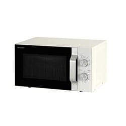 Sharp R204WA micro-onde Comptoir Micro-onde simple 20 L 800 W Argent, Blanc