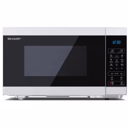 Sharp YC-MG81E-W, Comptoir, Micro-ondes grill, 28 L, 900 W, Tactile, Noir, Blanc