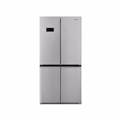 Sharp SJ-FA25IHXIF-EU, Pose libre, Porte française, Acier inoxydable, LED, Sur la porte, Verre