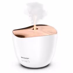 Sharp DF-A1E-W diffuseur aromatique Réservoir Plastique Or, Blanc