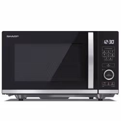 Sharp YC-QS204AE-B, Comptoir, Micro-onde simple, 20 L, 800 W, Écran integré, Rotatif, Tactile