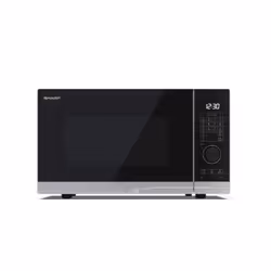 Sharp YC-PG234AE-S, Comptoir, Micro-ondes grill, 23 L, 900 W, Écran integré, LCD