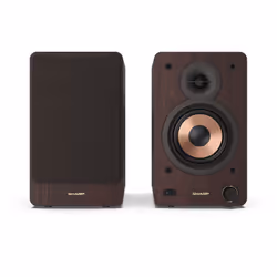 Sharp BOOKSHELF SPEAKERS haut-parleur 2-voies Marron Avec fil &sans fil 60 W