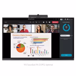 Sharp PNL752B Écran plat interactif 75" LCD Wifi 400 cd/m² 4K Ultra HD Noir Écran tactile Android 16/7