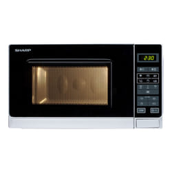 Sharp Home Appliances R-242INW micro-onde Comptoir Micro-onde simple 20 L 800 W Argent