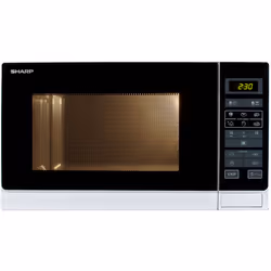 Sharp Home Appliances R-342(IN)W, Comptoir, 25 L, 900 W, Écran integré, Tactile, Argent