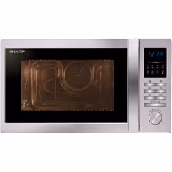 Sharp Home Appliances R-322STWE, Comptoir, 25 L, 900 W, Tactile, Acier inoxydable, 513 mm