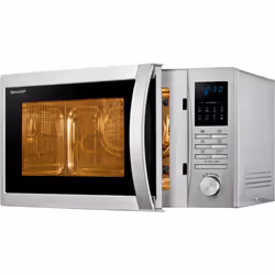 Sharp Home Appliances R-322STWE micro-onde Comptoir 25 L 900 W Acier inoxydable