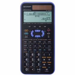 Sharp EL-W506TBSL, Bureau, Calculatrice scientifique, 2 lignes, Solaire, Noir