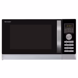 Sharp Home Appliances R843INW, Micro-onde combiné, 25 L, 900 W, Écran integré, LED, Boutons, Rotatif