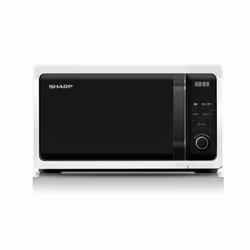 Sharp Home Appliances R-243W, Comptoir, Micro-onde simple, 20 L, 800 W, Boutons, Rotatif, Blanc