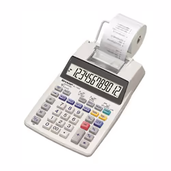 Sharp EL-1750V, 12 chiffres, AC/Batterie
