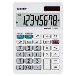 Sharp EL-310W calculatrice Bureau Calculatrice financière Blanc