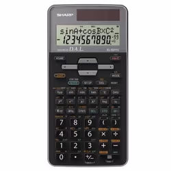 Sharp SHEL531TGGY, Poche, Calculatrice scientifique, 10 chiffres, 2 lignes, AC/DC, Noir, Gris