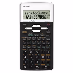 Sharp EL531TH, Poche, Calculatrice scientifique, 10 chiffres, 2 lignes, Batterie, Noir, Blanc