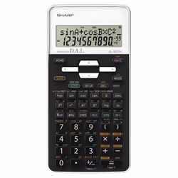 Sharp EL-531TH, Poche, Calculatrice scientifique, 10 chiffres, 2 lignes, AC/DC, Noir, Blanc