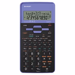 Sharp EL-531TH, Poche, Calculatrice scientifique, 10 chiffres, 2 lignes, Batterie, Noir, Violet