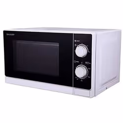 Sharp 4974019947655, Comptoir, Micro-ondes grill, 20 L, 1000 W, Rotatif, Blanc