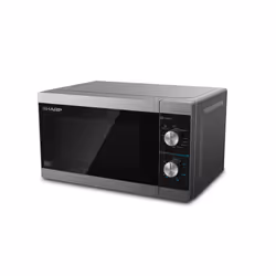 Sharp Home Appliances YC-MG01E-S, Comptoir, Micro-onde combiné, 20 L, 800 W, Rotatif, Noir, Gris