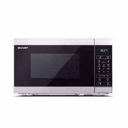 Sharp YC-MG02E-S, Comptoir, Micro-onde combiné, 20 L, 800 W, Tactile, Noir, Acier