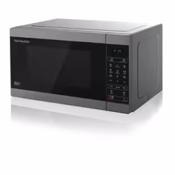 Sharp Home Appliances YC-MG51E-S, Sur toute la gamme, Micro-onde combiné, 25 L, 900 W, Tactile, Métallique