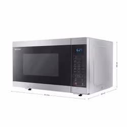 Sharp Home Appliances YC-MG51E-S micro-onde Sur toute la gamme Micro-onde combiné 25 L 900 W Métallique - Vue supplémentaire 6